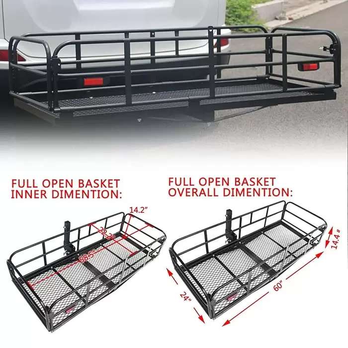500 Lbs Heavy Duty Hitch Mount Cargo Ca
