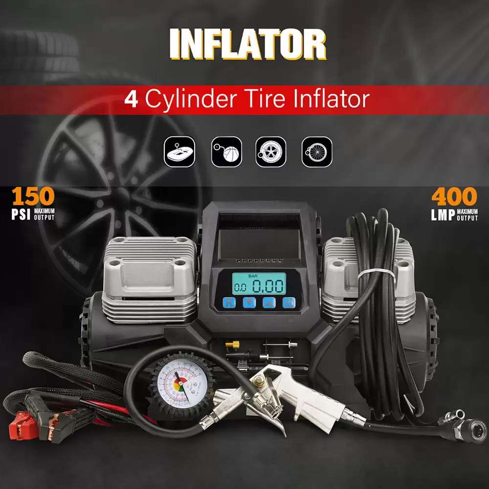 4 cylindre tire inflactor