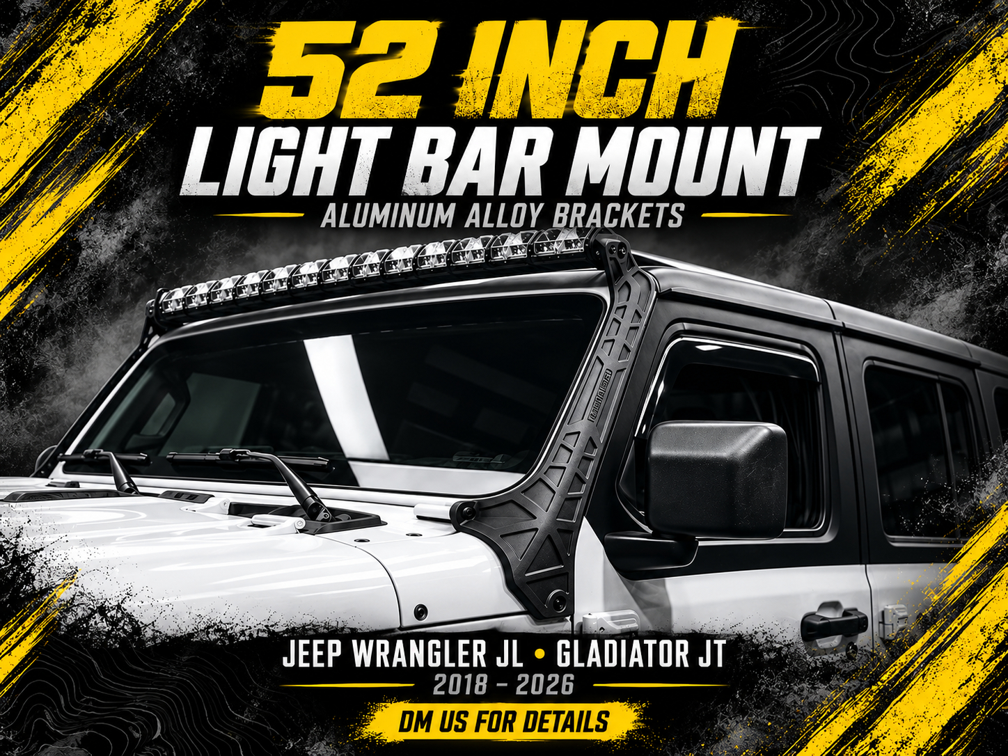 Aluminum Alloy 52 Inch Led Light Bar Mount Bracket